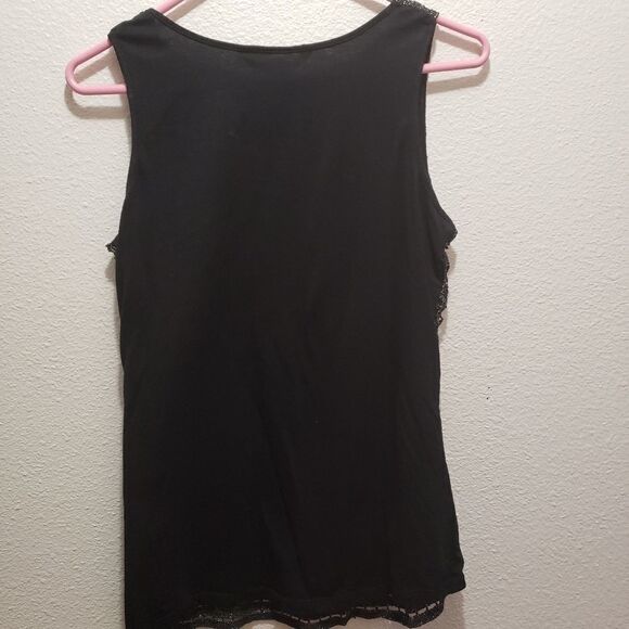 689th & Madison top, black & silver, m - Picture 2 of 3